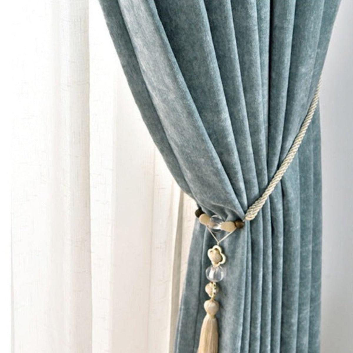 DANISHDREAM CASHMERE FEEL Elegance Blackout Curtains - Home Curtains