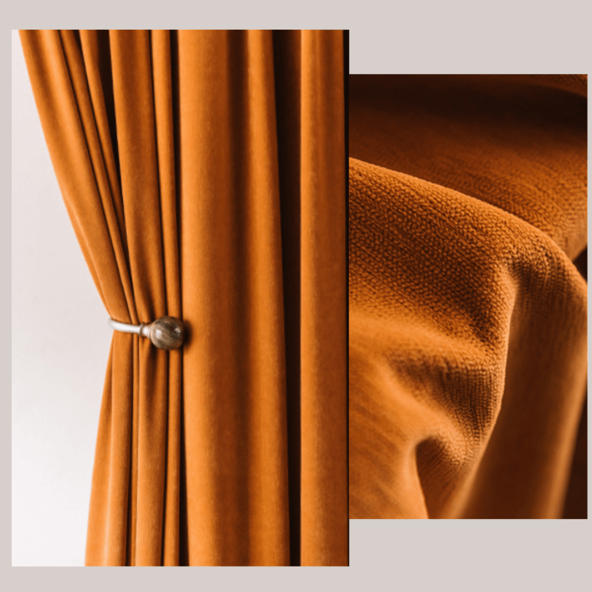 LINENGLOW SOFT FLEECE Blackout Curtains - Home Curtains