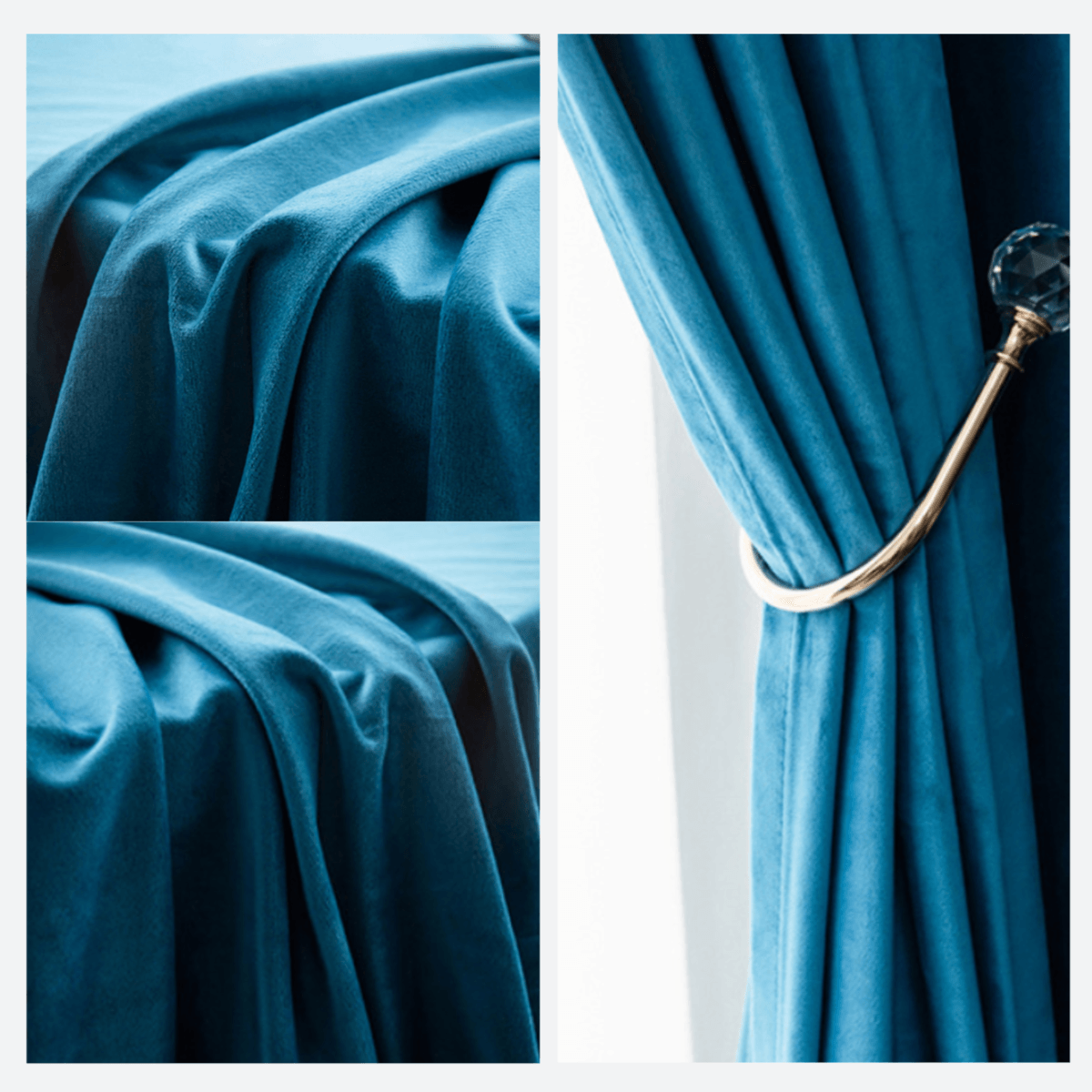 VELOURLUXE SPECTRUM S1 Velvet Blackout Curtains - Home Curtains