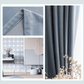 SILKMAJESTY VELVET DELIGHT AZURE Blackout Curtains - Home Curtains