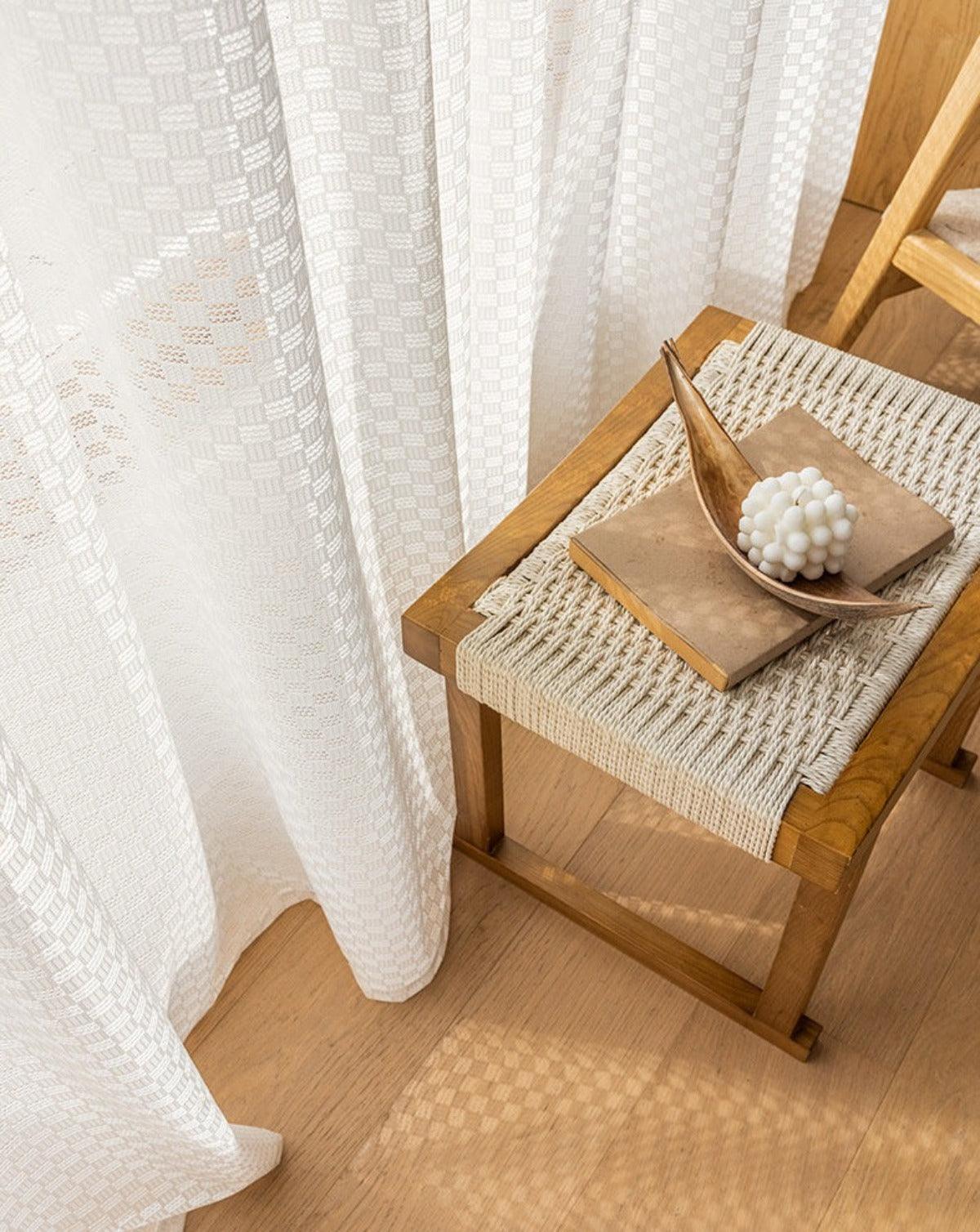 ZEN LATTICE Sheer Curtains - Home Curtains