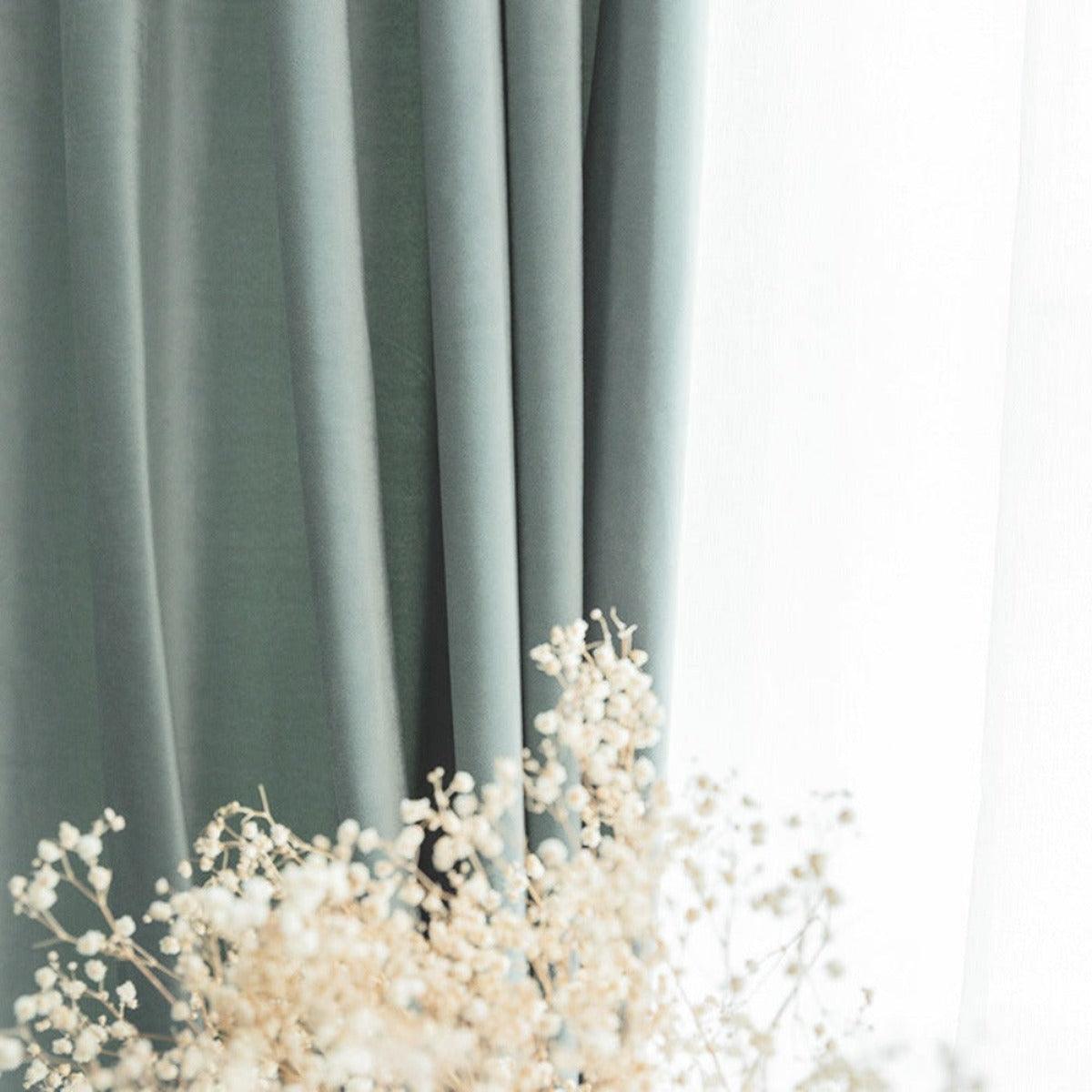 SILKMAJESTY VELVET DELIGHT Blackout Curtains - Home Curtains