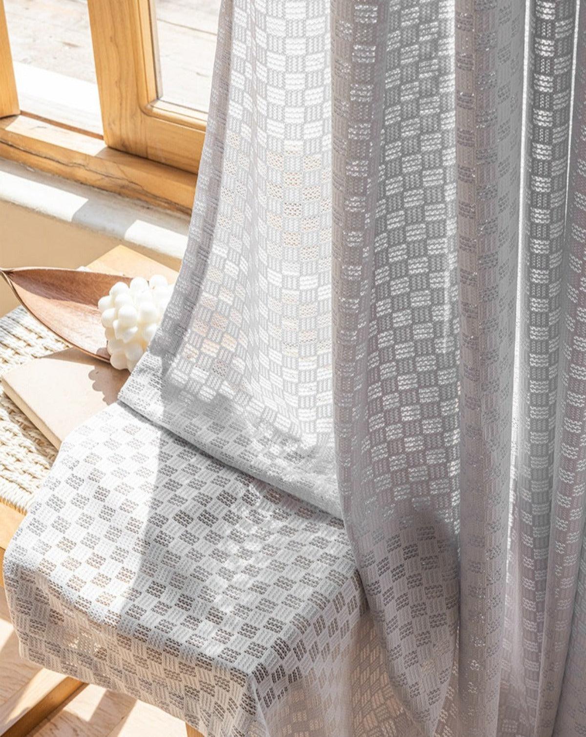 ZEN LATTICE Sheer Curtains - Home Curtains