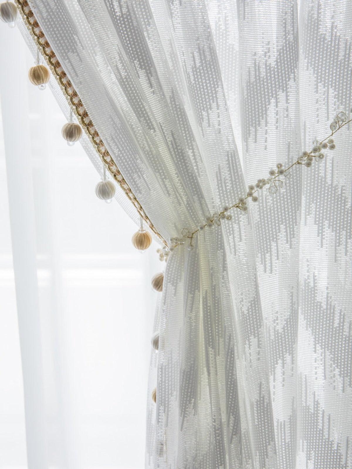 TRANQUIL TIDE ELEGANCE Sheer Curtains - Home Curtains