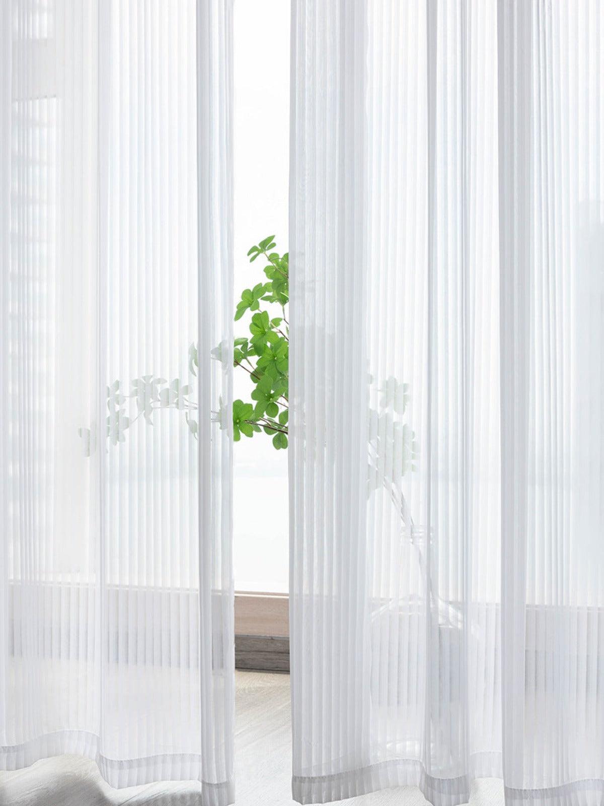 DREAMSCAPE LOUVERED GRACE Sheer Curtains - Home Curtains