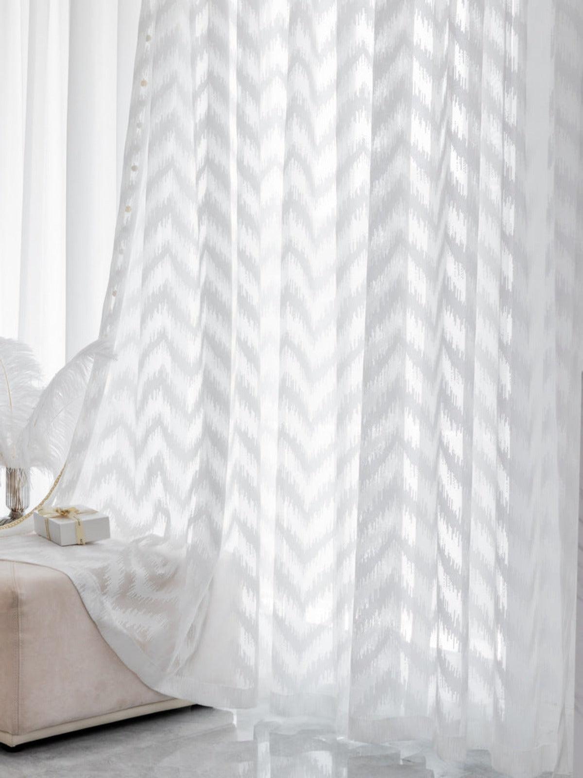 TRANQUIL TIDE ELEGANCE Sheer Curtains - Home Curtains