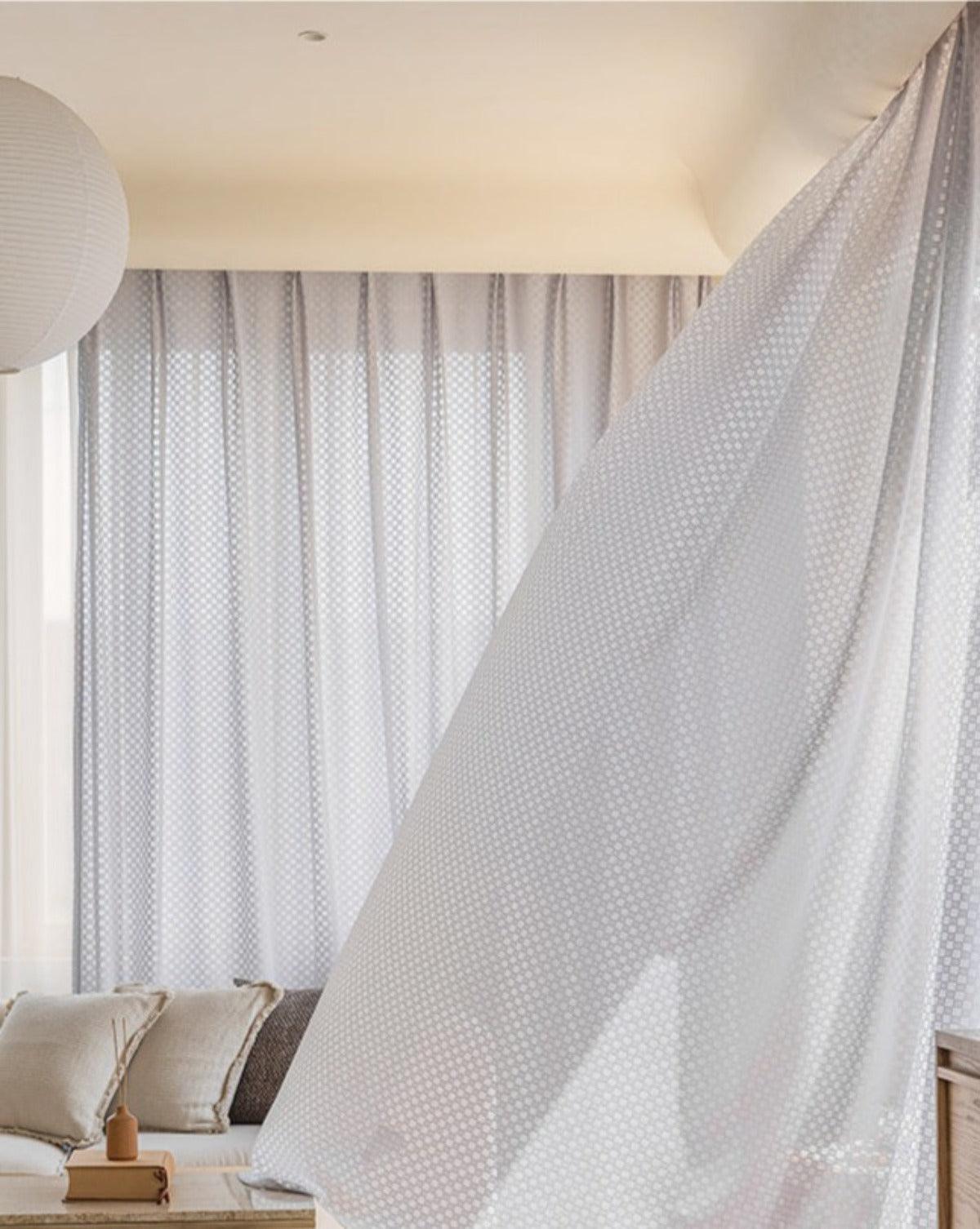 ZEN LATTICE Sheer Curtains - Home Curtains