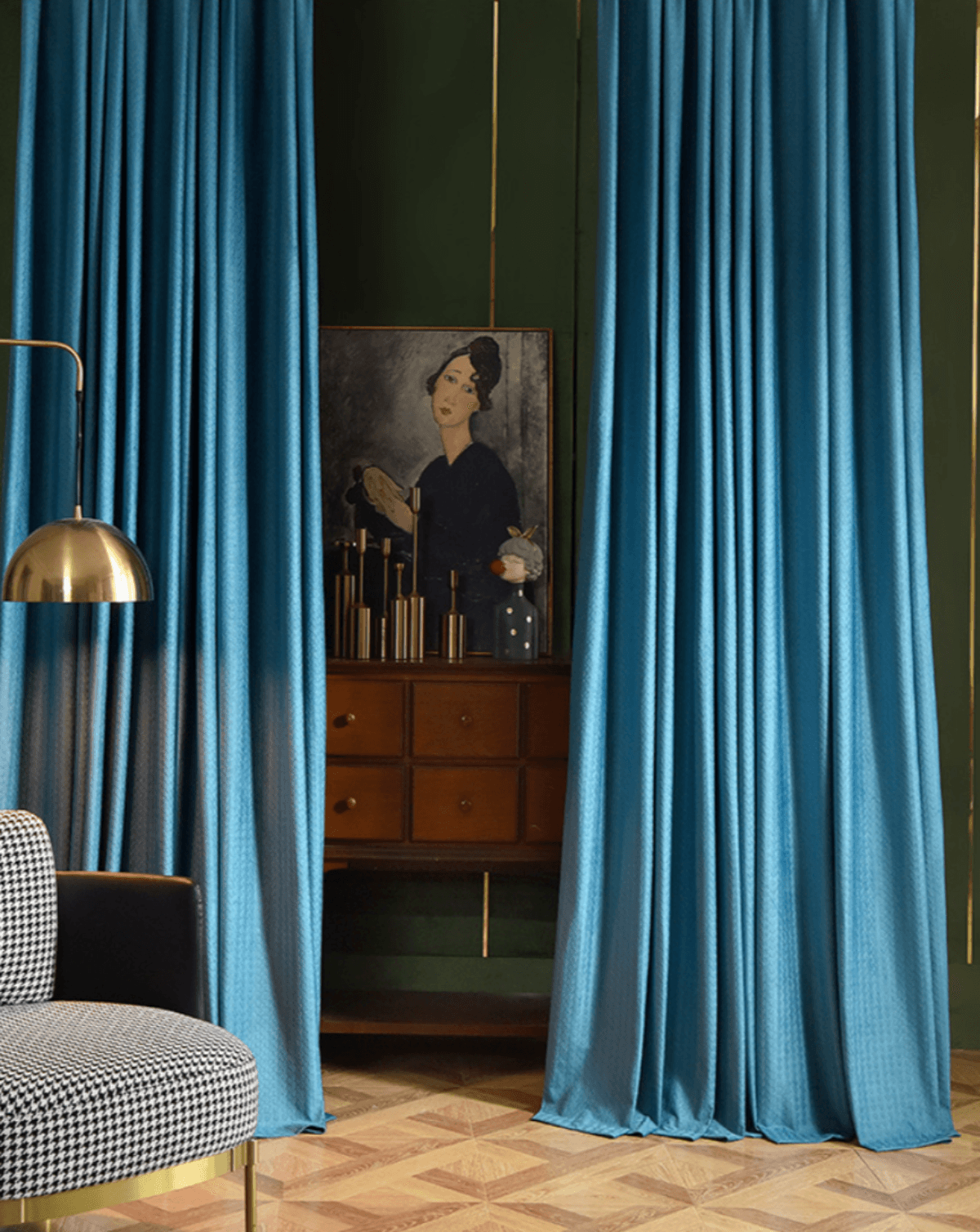 TIMELESS BASKETWEAVE VELVET ECLIPSE Blackout Curtains - Home Curtains