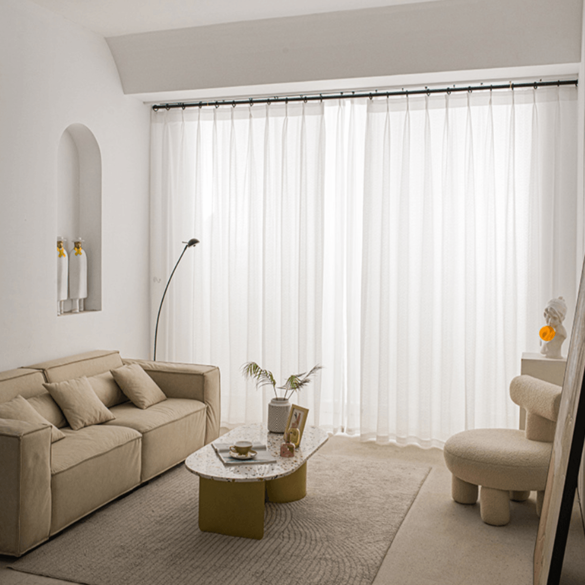 NEST NIRVANA MESH OPULENCE Sheer Curtains - Home Curtains