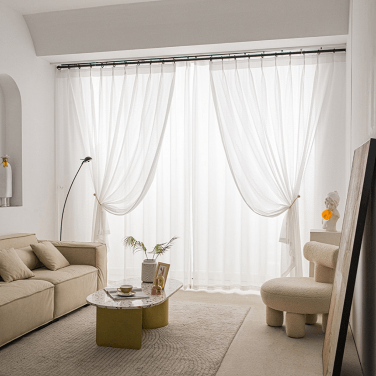 NEST NIRVANA MESH OPULENCE Sheer Curtains - Home Curtains