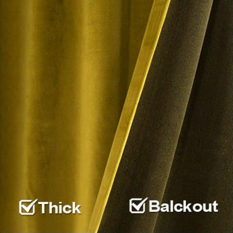 CUSTOM MADE ELEGANT VELVET Blackout Curtains - Home Curtains