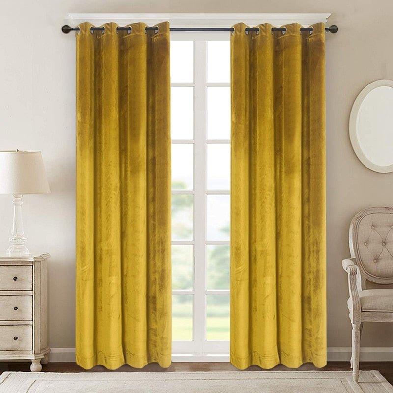 CUSTOM MADE ELEGANT VELVET Blackout Curtains - Home Curtains