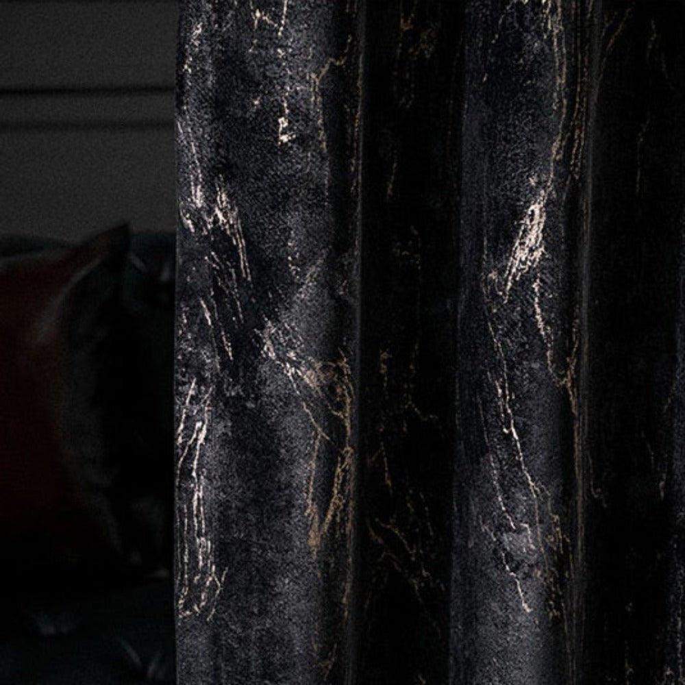 GOLDEN TOUCH Velvet Blackout Curtains - Home Curtains