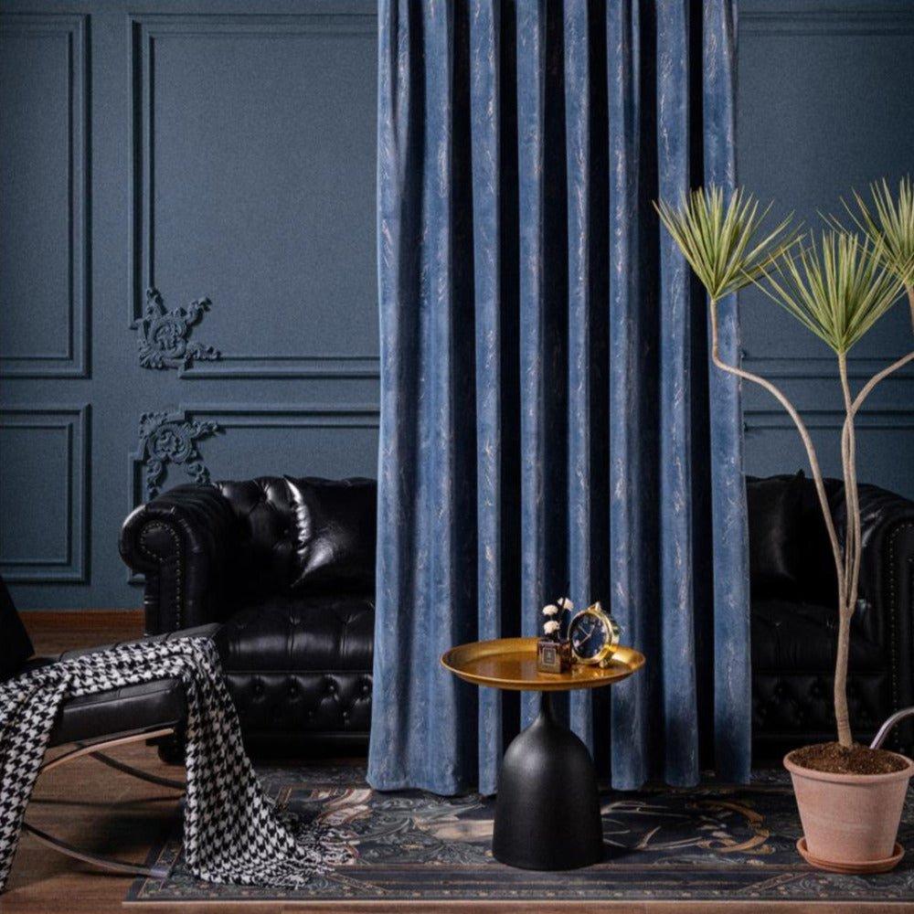 GOLDEN TOUCH Velvet Blackout Curtains - Home Curtains