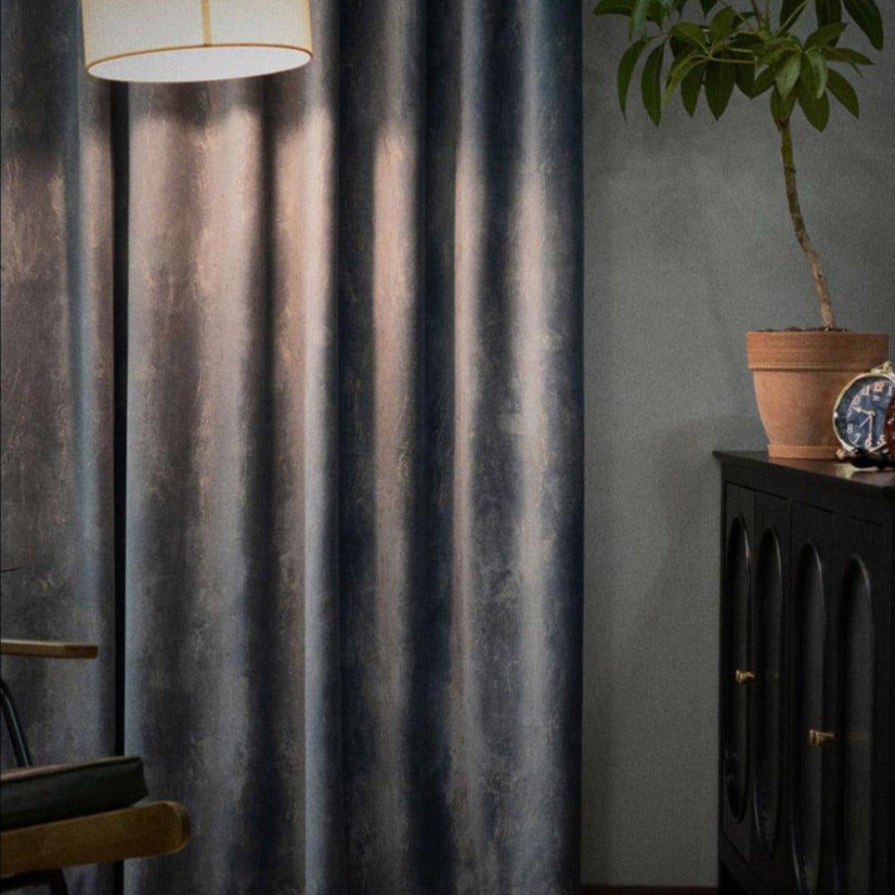 GOLDEN TOUCH Velvet Blackout Curtains - Home Curtains